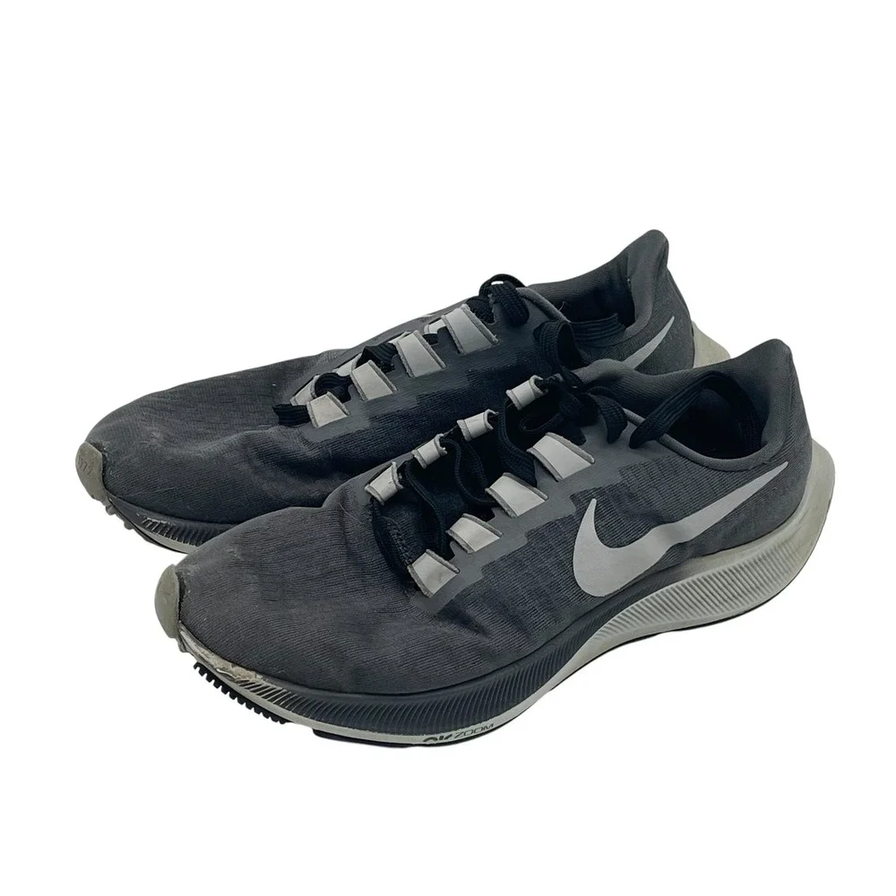 Nike Pegasus 37 Men's Running Shoes Size 9.5 US Grey BQ9646-009 Used